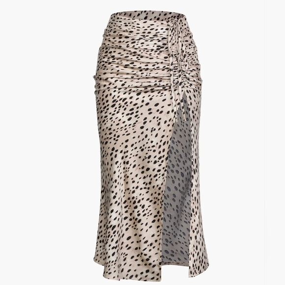 Micas Dresses & Skirts - Micas Asymmetrical Leopard Print Skirt